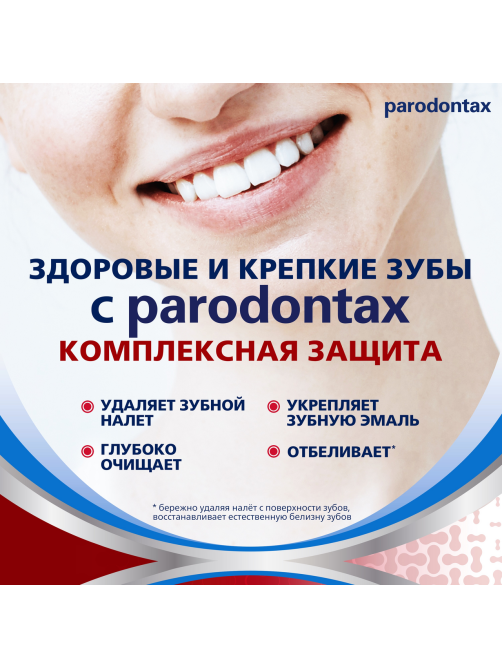 Зубная паста Parodontax Комплексная защита от воспаления и кровоточивости десен с фтором, 75мл