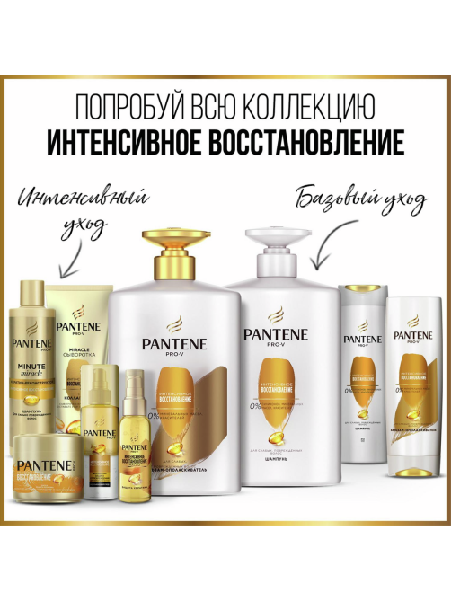 Шампунь женский Pantene Pro-V Интенсивное восстановление для поврежденных волос, 400мл