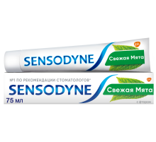Зубная паста Sensodyne защита от кариеса для чувствительных зубов свежая мята с фтором, 75мл