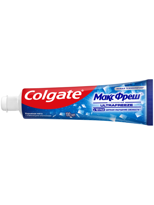 Зубная паста Colgate Макс Фреш Взрывная мята с освежающими кристаллами для свежего дыхания и защиты от кариеса, 100мл