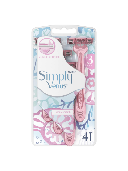 Станок для бритья Gillette Simply Venus одноразовый, 4шт
