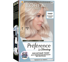 Тонер для волос L'Oreal Preference кислотный платиновый блонд