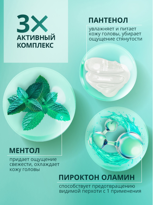 Шампунь-бальзам Шаума Men Защита от перхоти 2в1, 360мл
