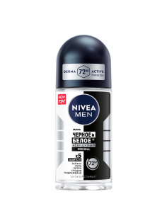 Антиперспирант-ролик Nivea Men Черное и белое Невидимый Original, 50мл
