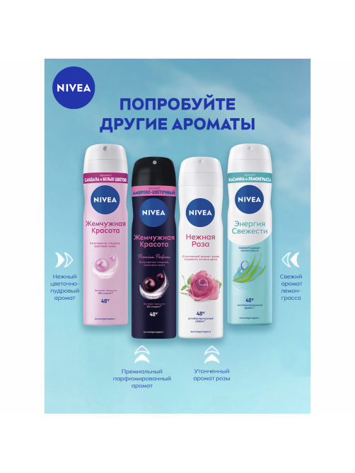Антиперспирант-спрей Nivea Энергия свежести, 150мл
