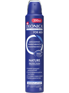 Дезодорант-антиперспирант-спрей Deonica Men Nature Protection, 200мл
