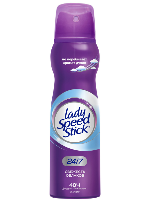 Дезодорант-антиперспирант-спрей Lady Speed Stick Свежесть облаков, 150мл