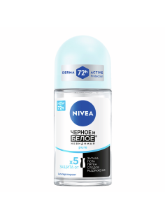 Антиперспирант-ролик Nivea Черное и белое Невидимый Pure, 50мл