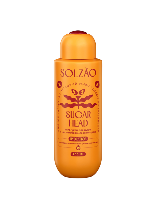 Гель-уход для душа Solzao Sugar Head с маслом бразильского ореха, 400мл