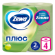 Туалетная бумага Zewa Плюс Яблоко 2 слоя, 4 рулона