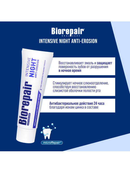 Зубная паста Biorepair Ночное восстановление, 75мл