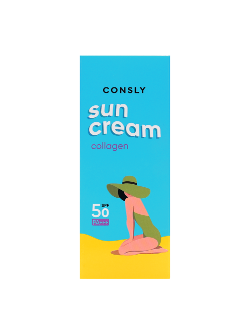 Крем Consly солнцезащитный с морским коллагеном SPF50, 50мл
