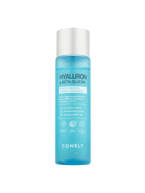 Тонер-эссенция Consly Hyaluronic Acid and Beta-Glucan с гиалуроновой кислотой и бета-глюканом, 200мл