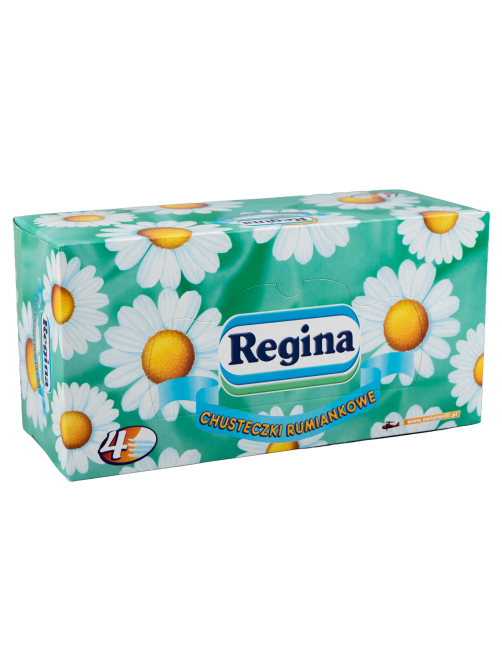 Салфетки бумажные Regina косметические с ромашкой 4 слоя, 96шт