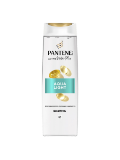Шампунь женский Pantene Pro-V Aqua Light питательный для тонких и жирных волос, 400мл