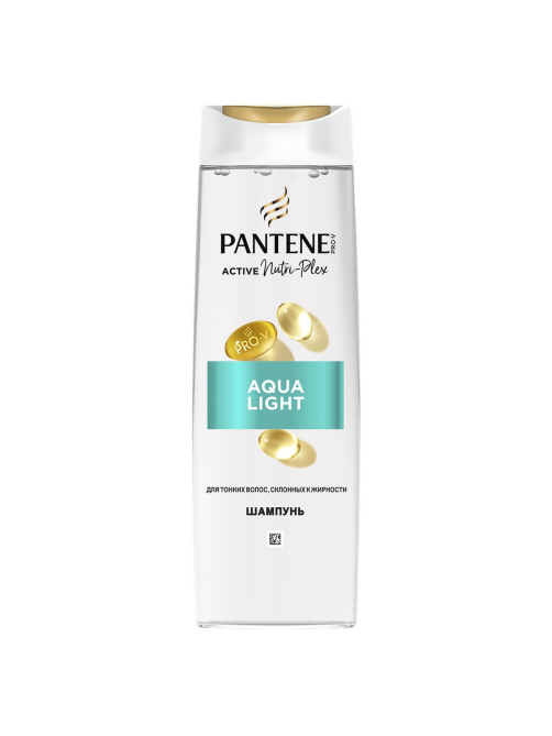 Шампунь женский Pantene Pro-V Aqua Light питательный для тонких и жирных волос, 400мл