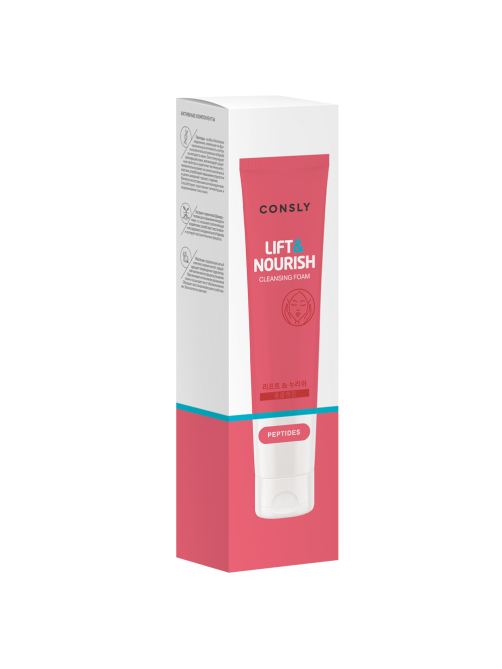 Пенка для умывания Consly Lift&Nourish укрепляющая с пептидами, 120мл