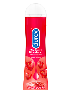Гель-смазка Durex Play Sweet Strawberry сладкая клубника, 50мл