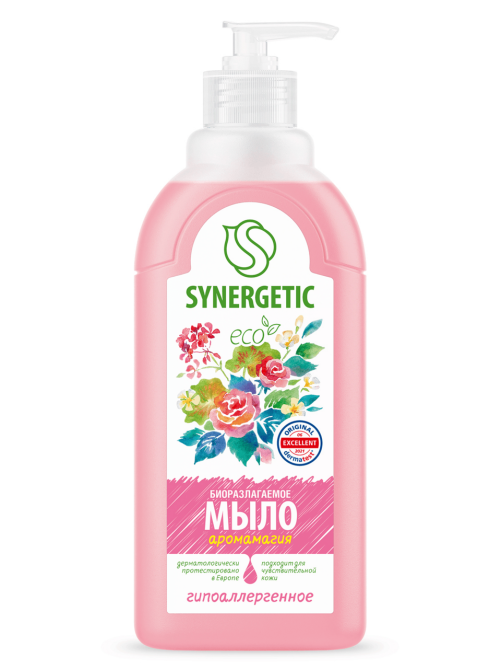 Мыло жидкое Synergetic Аромамагия гипоаллергенное, 500мл