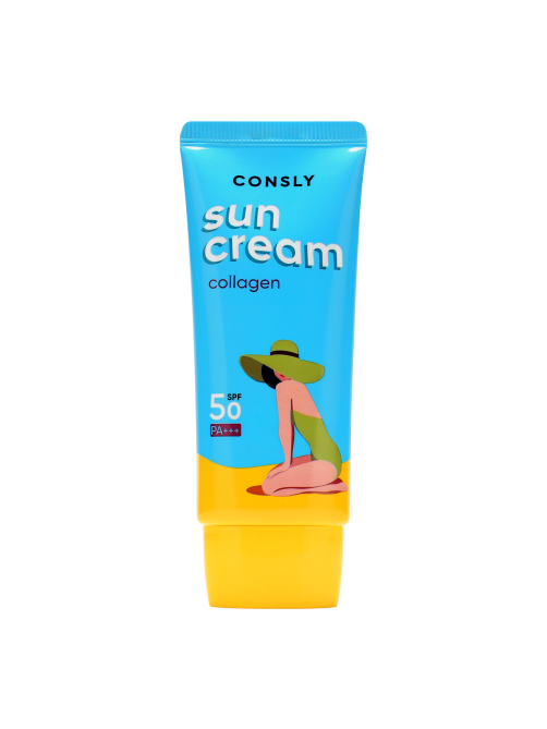 Крем Consly солнцезащитный с морским коллагеном SPF50, 50мл