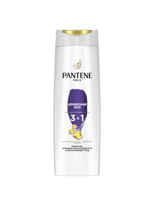 Шампунь женский Pantene Pro-V 3в1 Дополнительный объем для тонких волос, 360мл