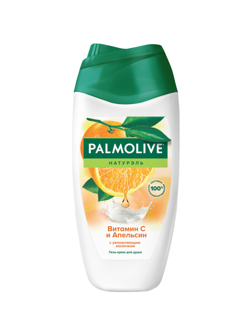 Гель - крем для душа Palmolive Натурэль Витамин С и Апельсин с увлажняющим молочком, 250мл