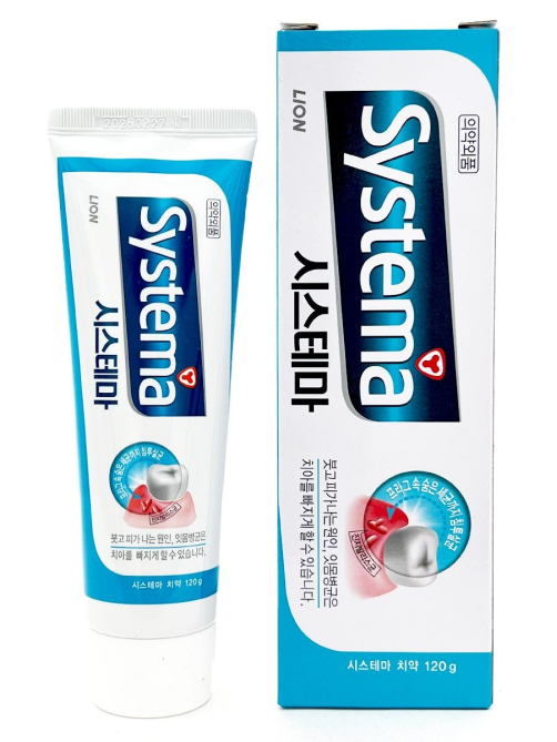 Зубная паста CJ Lion Dentor Systema для защиты десен со вкусом ледяной мяты, 120г