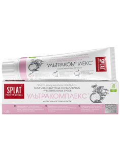 Зубная паста Splat Ультракомплекс для комплексного ухода и отбеливания чувствительных зубов, 130г