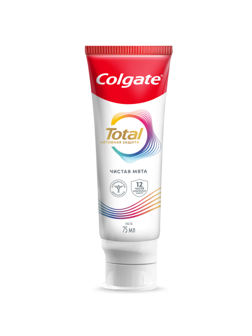 Зубная паста Colgate Total 12 Чистая мята с цинком и аргинином для комплексной антибактериальной защиты, 75мл