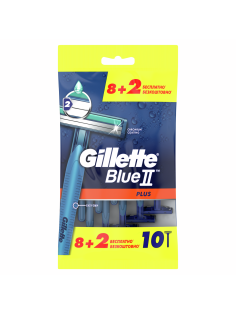 Бритва Gillette Blue II Plus одноразовые, 10шт