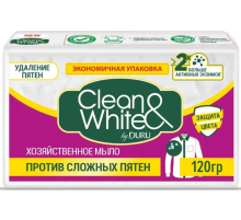 Мыло хозяйственное Duru Clean & White Против пятен, 120г