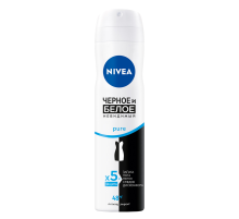 Антиперспирант-спрей Nivea Черное и белое Невидимый Pure, 150мл