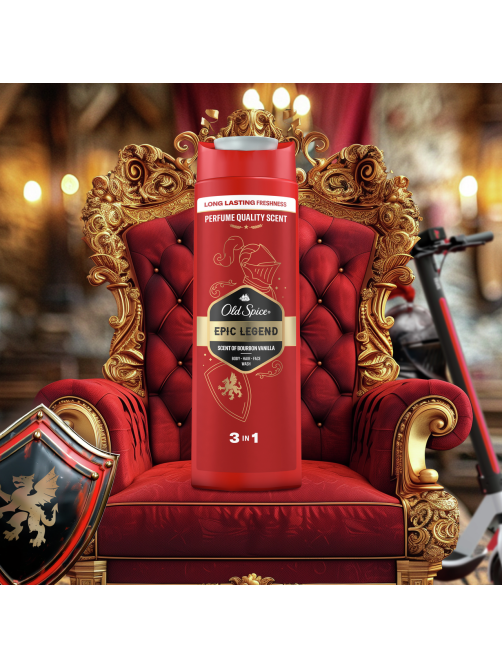 Гель для душа и шампунь Old Spice Epic Legend 3в1, 400мл