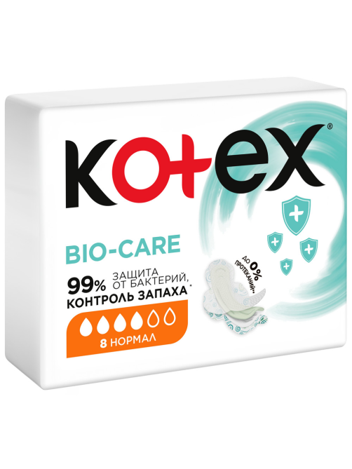 Прокладки гигиенические Kotex Bio-Care Нормал, 8шт