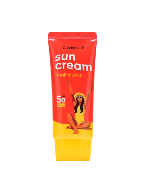 Крем Consly солнцезащитный с муцином улитки SPF50, 50мл