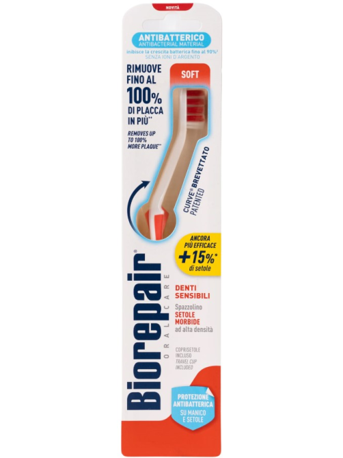 Зубная щетка Biorepair Curve Denti Sensibili изогнутая для чувствительных зубов, 1шт