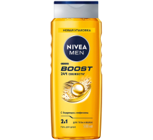Гель Nivea Men Boost для душа 3в1 для тела и волос, 500мл