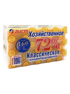 Мыло хозяйственное Аист 72%, 150г