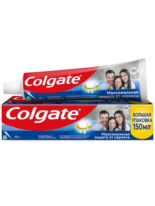 Зубная паста Colgate максимальная защита свежая мята, 150мл