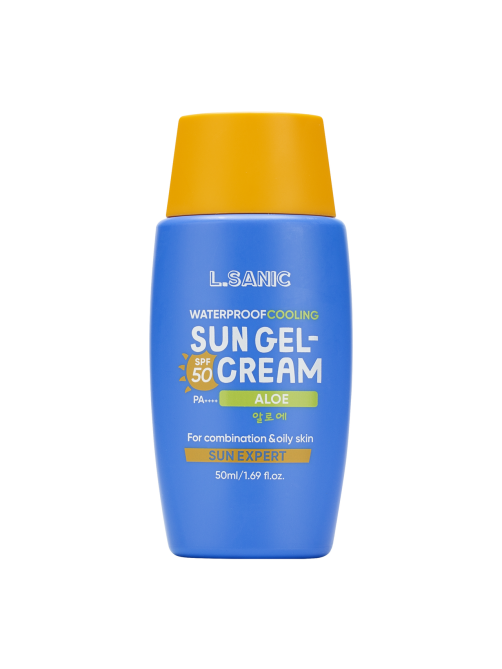 Гель-крем для лица L.Sanic солнцезащитный водостойкий с алоэ SPF50, 50мл
