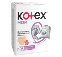 Трусы послеродовые Kotex Mom размеры L и XL, 8шт