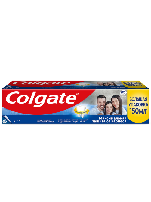 Зубная паста Colgate максимальная защита свежая мята, 150мл