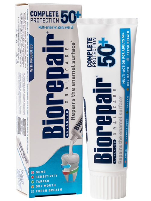 Зубная паста Biorepair Proteziione Completa 50+, 75мл