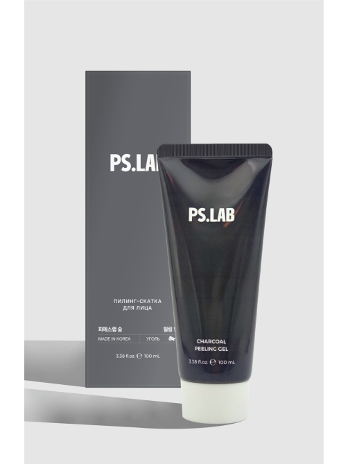 Пилинг-скатка PSLab для лица с древесным углем, 100мл