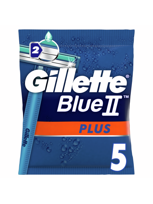 Станок для бритья Gillette Blue II Plus одноразовый, 5шт