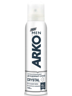 Дезодорант-спрей Arko Men Crystal, 150мл