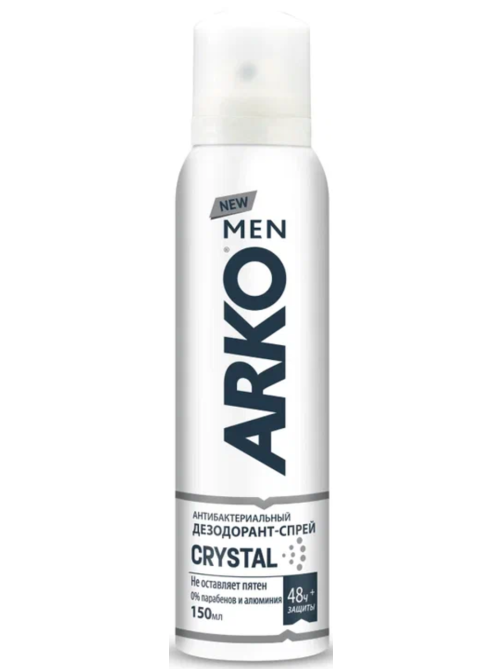 Дезодорант-спрей Arko Men Crystal, 150мл