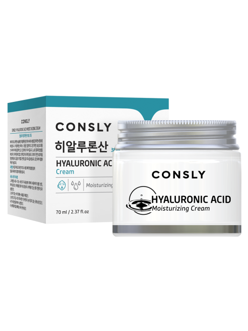 Крем для лица Consly Hyaluronic Acid увлажняющий с гиалуроновой кислотой и бета-глюканом, 70мл
