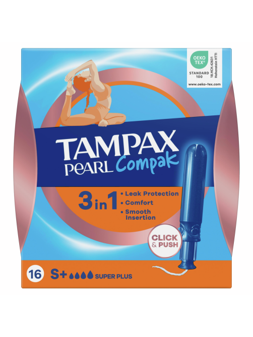 Тампоны Tampax Pearl Compak Super Plus, 16шт