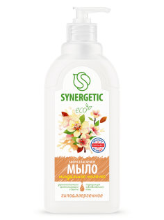 Мыло жидкое Synergetic Миндальное молочко гипоаллергенное, 500мл